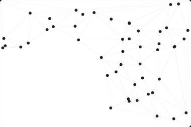 Bağlı Noktalar ve Çizgiler Çokgen Teknoloji Yapısı ile Soyut Geometrik Ağ Ağı Ağı Arkaplanı