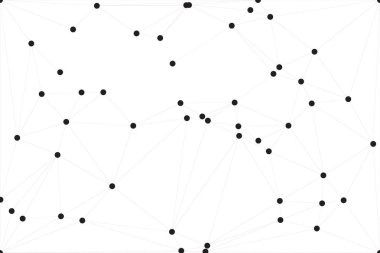 Bağlı Noktalar ve Çizgiler Çokgen Teknoloji Yapısı ile Soyut Geometrik Ağ Ağı Ağı Arkaplanı
