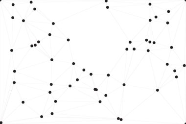 Bağlı Noktalar ve Çizgiler Çokgen Teknoloji Yapısı ile Soyut Geometrik Ağ Ağı Ağı Arkaplanı