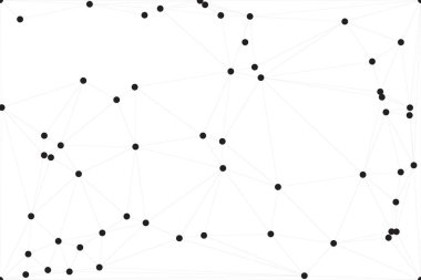 Bağlı Noktalar ve Çizgiler Çokgen Teknoloji Yapısı ile Soyut Geometrik Ağ Ağı Ağı Arkaplanı
