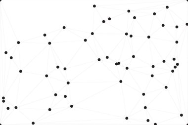 Bağlı Noktalar ve Çizgiler Çokgen Teknoloji Yapısı ile Soyut Geometrik Ağ Ağı Ağı Arkaplanı