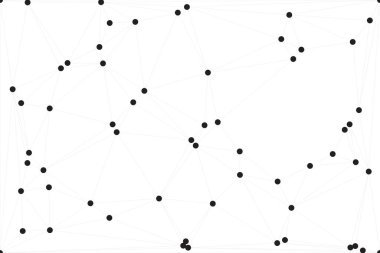 Bağlı Noktalar ve Çizgiler Çokgen Teknoloji Yapısı ile Soyut Geometrik Ağ Ağı Ağı Arkaplanı