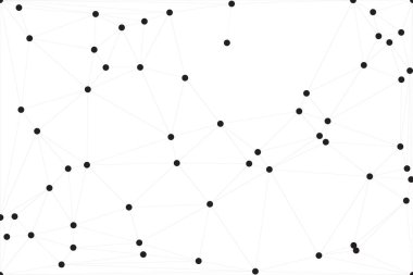 Bağlı Noktalar ve Çizgiler Çokgen Teknoloji Yapısı ile Soyut Geometrik Ağ Ağı Ağı Arkaplanı