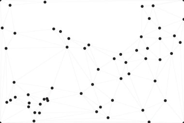 Bağlı Noktalar ve Çizgiler Çokgen Teknoloji Yapısı ile Soyut Geometrik Ağ Ağı Ağı Arkaplanı