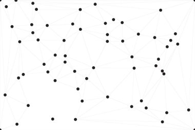 Bağlı Noktalar ve Çizgiler Çokgen Teknoloji Yapısı ile Soyut Geometrik Ağ Ağı Ağı Arkaplanı