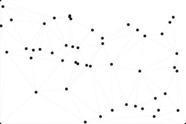 Bağlı Noktalar ve Çizgiler Çokgen Teknoloji Yapısı ile Soyut Geometrik Ağ Ağı Ağı Arkaplanı