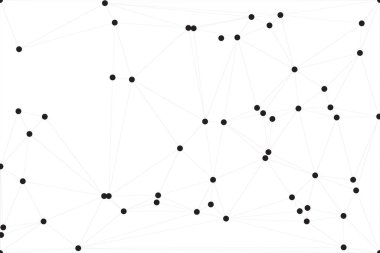 Bağlı Noktalar ve Çizgiler Çokgen Teknoloji Yapısı ile Soyut Geometrik Ağ Ağı Ağı Arkaplanı