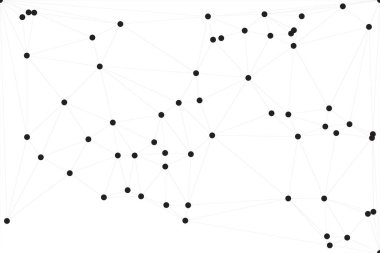 Bağlı Noktalar ve Çizgiler Çokgen Teknoloji Yapısı ile Soyut Geometrik Ağ Ağı Ağı Arkaplanı