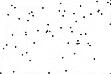 Bağlı Noktalar ve Çizgiler Çokgen Teknoloji Yapısı ile Soyut Geometrik Ağ Ağı Ağı Arkaplanı