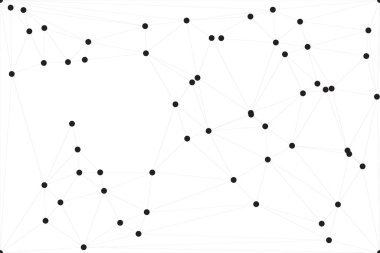 Bağlı Noktalar ve Çizgiler Çokgen Teknoloji Yapısı ile Soyut Geometrik Ağ Ağı Ağı Arkaplanı