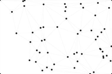 Bağlı Noktalar ve Çizgiler Çokgen Teknoloji Yapısı ile Soyut Geometrik Ağ Ağı Ağı Arkaplanı