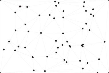Bağlı Noktalar ve Çizgiler Çokgen Teknoloji Yapısı ile Soyut Geometrik Ağ Ağı Ağı Arkaplanı