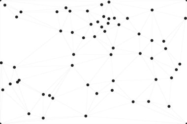 Bağlı Noktalar ve Çizgiler Çokgen Teknoloji Yapısı ile Soyut Geometrik Ağ Ağı Ağı Arkaplanı