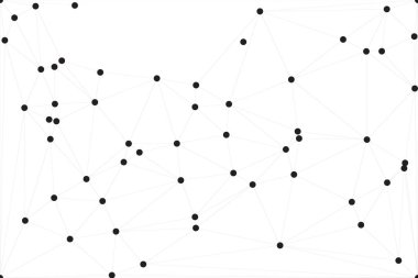 Bağlı Noktalar ve Çizgiler Çokgen Teknoloji Yapısı ile Soyut Geometrik Ağ Ağı Ağı Arkaplanı