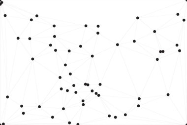 Bağlı Noktalar ve Çizgiler Çokgen Teknoloji Yapısı ile Soyut Geometrik Ağ Ağı Ağı Arkaplanı