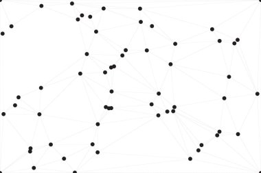 Bağlı Noktalar ve Çizgiler Çokgen Teknoloji Yapısı ile Soyut Geometrik Ağ Ağı Ağı Arkaplanı