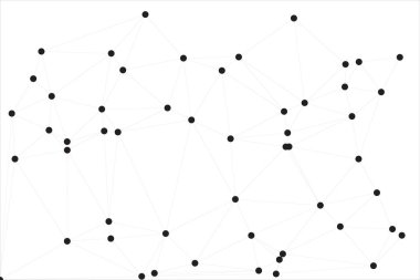 Bağlı Noktalar ve Çizgiler Çokgen Teknoloji Yapısı ile Soyut Geometrik Ağ Ağı Ağı Arkaplanı
