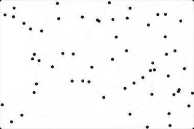 Bağlı Noktalar ve Çizgiler Çokgen Teknoloji Yapısı ile Soyut Geometrik Ağ Ağı Ağı Arkaplanı