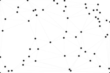 Bağlı Noktalar ve Çizgiler Çokgen Teknoloji Yapısı ile Soyut Geometrik Ağ Ağı Ağı Arkaplanı
