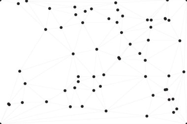 Bağlı Noktalar ve Çizgiler Çokgen Teknoloji Yapısı ile Soyut Geometrik Ağ Ağı Ağı Arkaplanı
