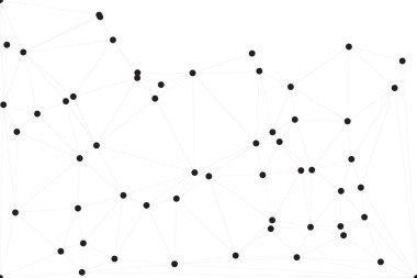 Bağlı Noktalar ve Çizgiler Çokgen Teknoloji Yapısı ile Soyut Geometrik Ağ Ağı Ağı Arkaplanı