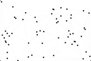 Bağlı Noktalar ve Çizgiler Çokgen Teknoloji Yapısı ile Soyut Geometrik Ağ Ağı Ağı Arkaplanı