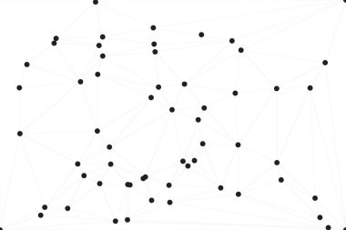 Bağlı Noktalar ve Çizgiler Çokgen Teknoloji Yapısı ile Soyut Geometrik Ağ Ağı Ağı Arkaplanı