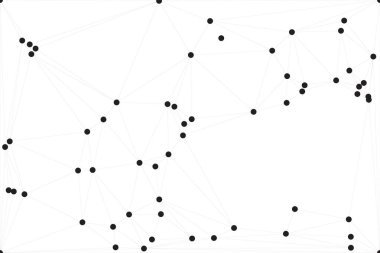 Bağlı Noktalar ve Çizgiler Çokgen Teknoloji Yapısı ile Soyut Geometrik Ağ Ağı Ağı Arkaplanı