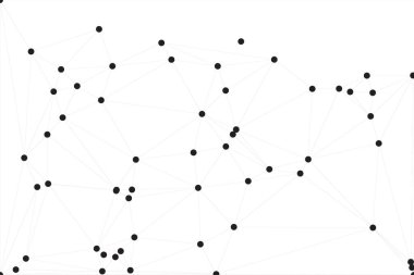 Bağlı Noktalar ve Çizgiler Çokgen Teknoloji Yapısı ile Soyut Geometrik Ağ Ağı Ağı Arkaplanı