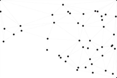 Bağlı Noktalar ve Çizgiler Çokgen Teknoloji Yapısı ile Soyut Geometrik Ağ Ağı Ağı Arkaplanı