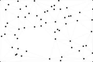 Bağlı Noktalar ve Çizgiler Çokgen Teknoloji Yapısı ile Soyut Geometrik Ağ Ağı Ağı Arkaplanı
