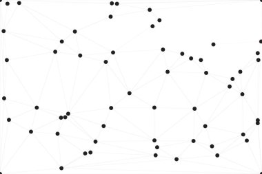 Bağlı Noktalar ve Çizgiler Çokgen Teknoloji Yapısı ile Soyut Geometrik Ağ Ağı Ağı Arkaplanı