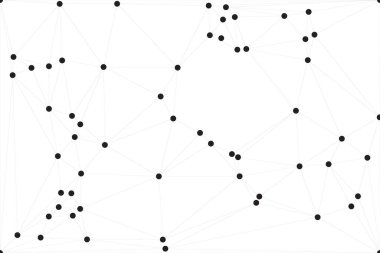 Bağlı Noktalar ve Çizgiler Çokgen Teknoloji Yapısı ile Soyut Geometrik Ağ Ağı Ağı Arkaplanı