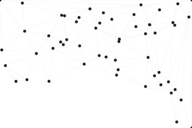 Bağlı Noktalar ve Çizgiler Çokgen Teknoloji Yapısı ile Soyut Geometrik Ağ Ağı Ağı Arkaplanı