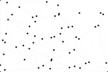Bağlı Noktalar ve Çizgiler Çokgen Teknoloji Yapısı ile Soyut Geometrik Ağ Ağı Ağı Arkaplanı