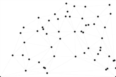 Bağlı Noktalar ve Çizgiler Çokgen Teknoloji Yapısı ile Soyut Geometrik Ağ Ağı Ağı Arkaplanı