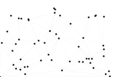 Bağlı Noktalar ve Çizgiler Çokgen Teknoloji Yapısı ile Soyut Geometrik Ağ Ağı Ağı Arkaplanı