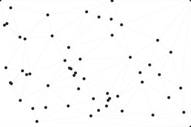 Bağlı Noktalar ve Çizgiler Çokgen Teknoloji Yapısı ile Soyut Geometrik Ağ Ağı Ağı Arkaplanı