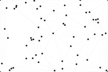 Bağlı Noktalar ve Çizgiler Çokgen Teknoloji Yapısı ile Soyut Geometrik Ağ Ağı Ağı Arkaplanı