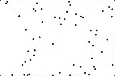 Bağlı Noktalar ve Çizgiler Çokgen Teknoloji Yapısı ile Soyut Geometrik Ağ Ağı Ağı Arkaplanı