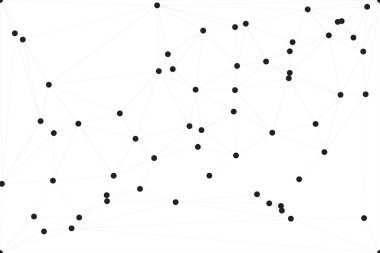 Bağlı Noktalar ve Çizgiler Çokgen Teknoloji Yapısı ile Soyut Geometrik Ağ Ağı Ağı Arkaplanı