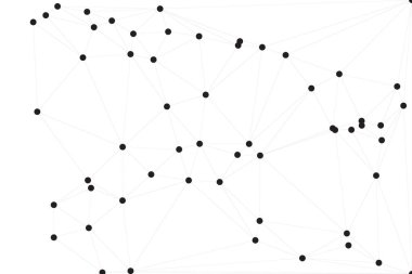 Bağlı Noktalar ve Çizgiler Çokgen Teknoloji Yapısı ile Soyut Geometrik Ağ Ağı Ağı Arkaplanı