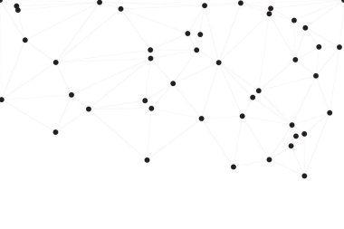 Bağlı Noktalar ve Çizgiler Çokgen Teknoloji Yapısı ile Soyut Geometrik Ağ Ağı Ağı Arkaplanı