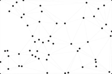 Bağlı Noktalar ve Çizgiler Çokgen Teknoloji Yapısı ile Soyut Geometrik Ağ Ağı Ağı Arkaplanı