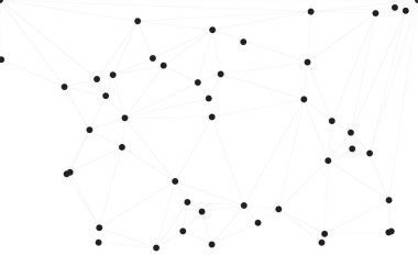 Bağlı Noktalar ve Çizgiler Çokgen Teknoloji Yapısı ile Soyut Geometrik Ağ Ağı Ağı Arkaplanı