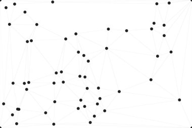 Bağlı Noktalar ve Çizgiler Çokgen Teknoloji Yapısı ile Soyut Geometrik Ağ Ağı Ağı Arkaplanı