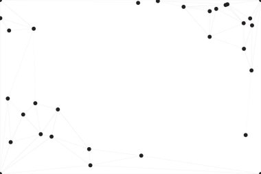 Bağlı Noktalar ve Çizgiler Çokgen Teknoloji Yapısı ile Soyut Geometrik Ağ Ağı Ağı Arkaplanı