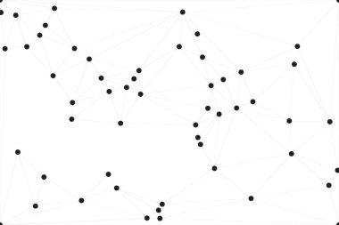 Bağlı Noktalar ve Çizgiler Çokgen Teknoloji Yapısı ile Soyut Geometrik Ağ Ağı Ağı Arkaplanı