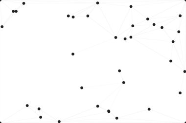 Bağlı Noktalar ve Çizgiler Çokgen Teknoloji Yapısı ile Soyut Geometrik Ağ Ağı Ağı Arkaplanı