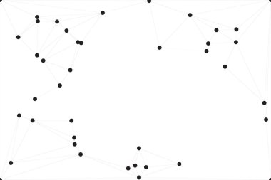 Bağlı Noktalar ve Çizgiler Çokgen Teknoloji Yapısı ile Soyut Geometrik Ağ Ağı Ağı Arkaplanı